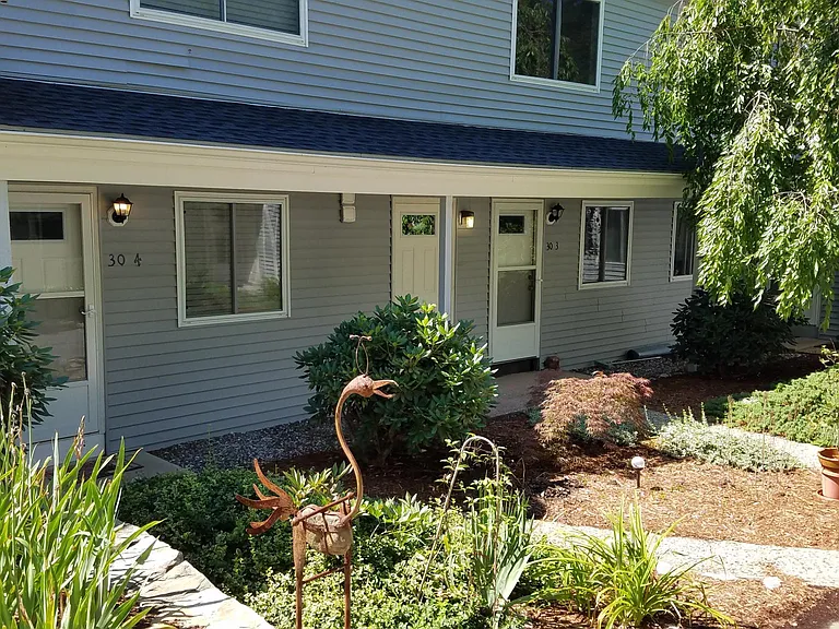 Courtyard with the Laundry Room - opposite your front door