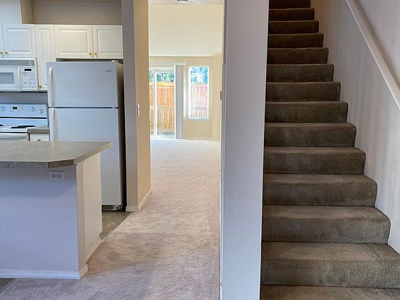 Hallway to kitchen, living room and 
up-stairs