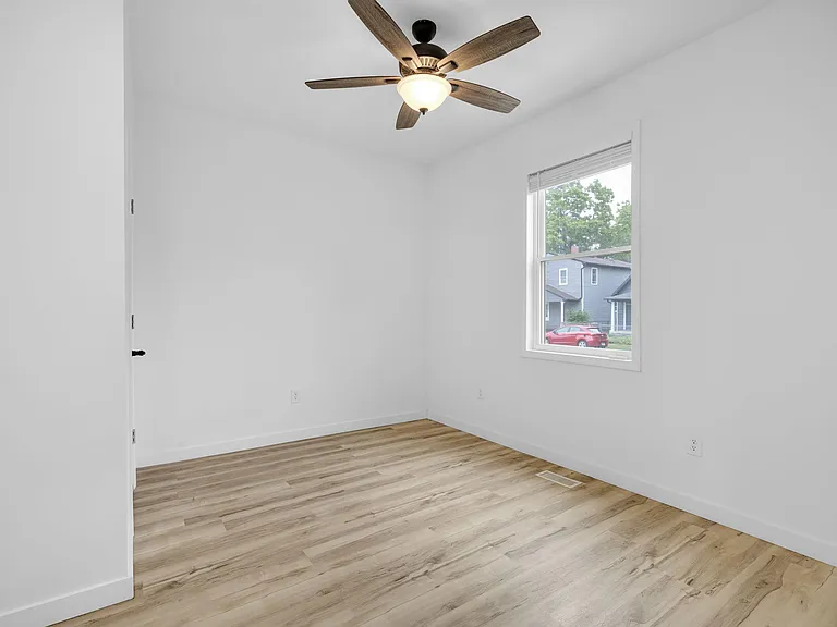 Primary bedroom with ensuite bath on the main floor