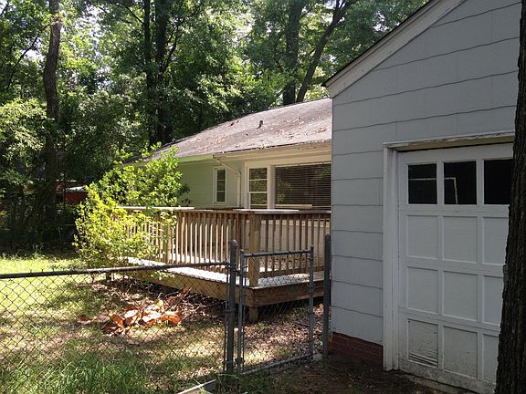 Deck and Garage