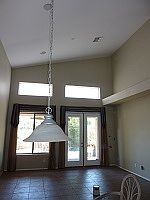 living room - tall ceilings!
