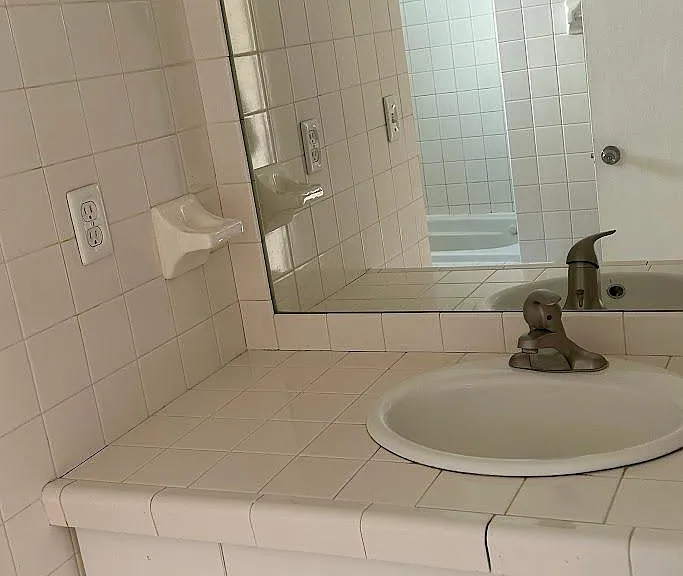 Sink in bathroom