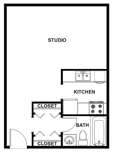 Floor plan Studio
