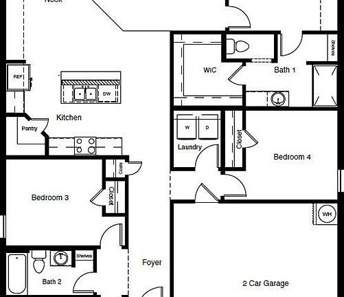 D.R. Horton's Glendale floorplan.