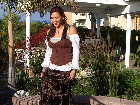 Barbeque and patio cover from firepit