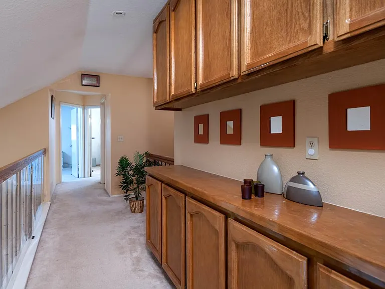 Upstairs walk-way (split floor plan)