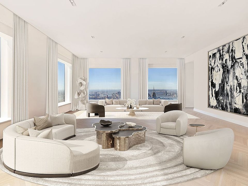 New York Luxury Penthouse Apartment Living Room Touring The MOST