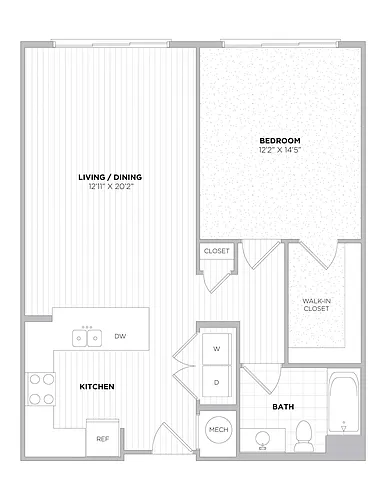 Floor plan 1 Bedroom