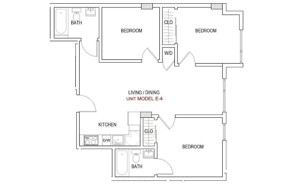 Floor plan Model E-4