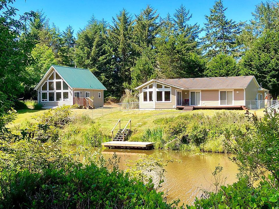 Home on right, dock on canal