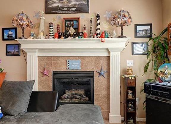 Fireplace with Gas Logs