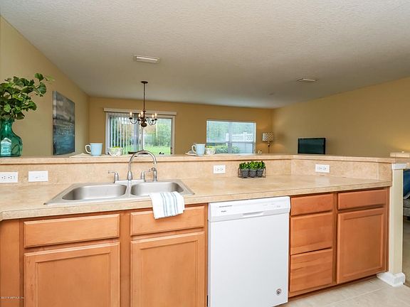 Kitchen overlooking family room
