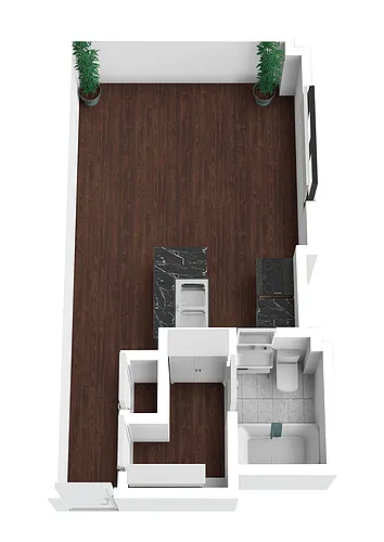 Floor plan Studio Apartment