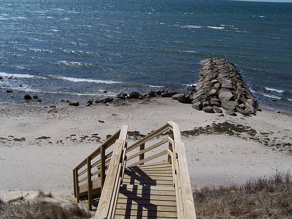 Stairway to private beach