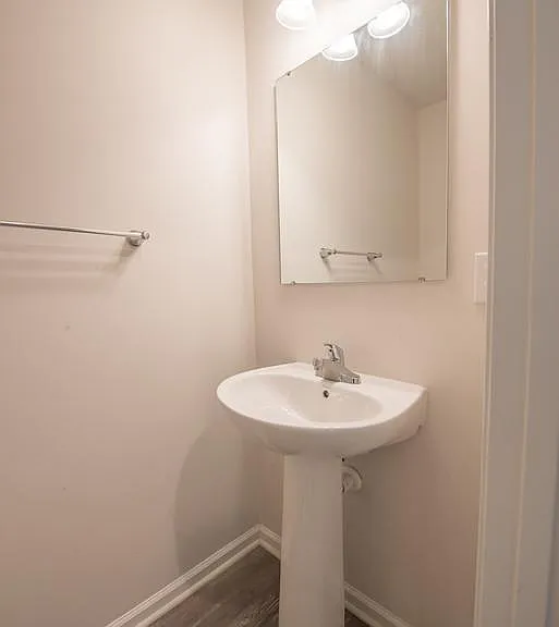 First Floor Half Bath with Pedestal Sink