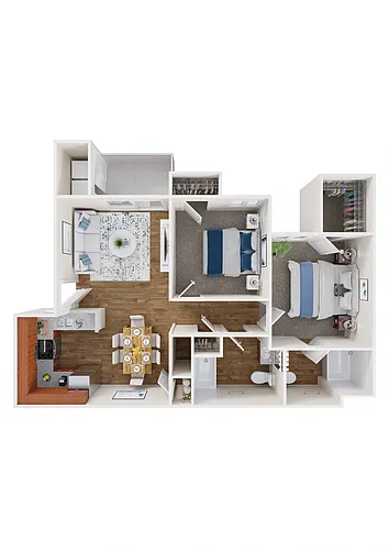 Floor plan 2X2
