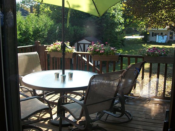 Deck Overlooking Back Yard