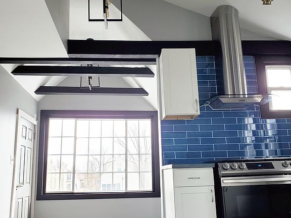view of breakfast nook from kitchen