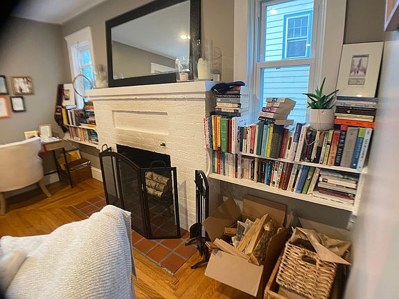 Built-in bookshelves