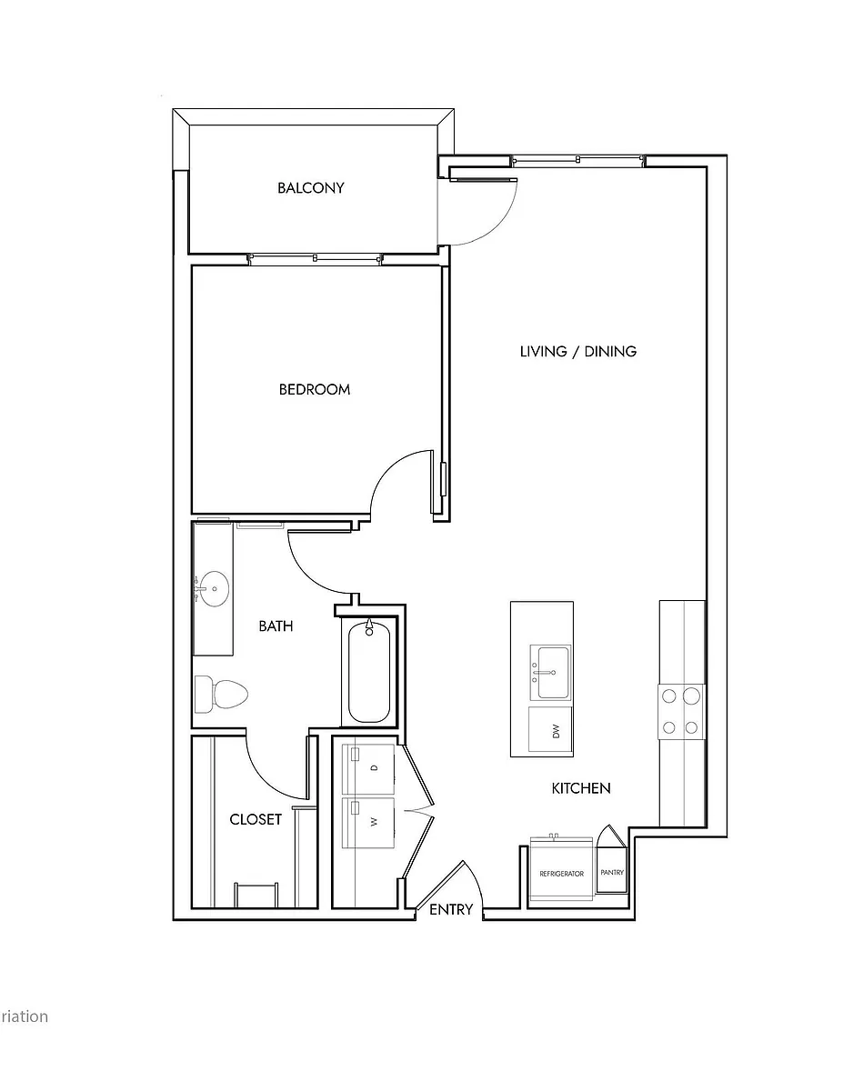 Floor plan Hamilton - ADA
