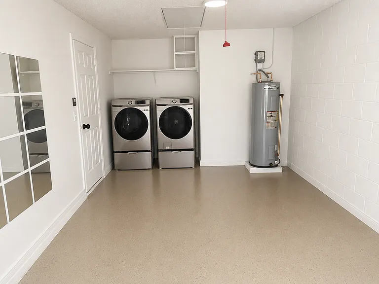 Washer and Dryer in Garage