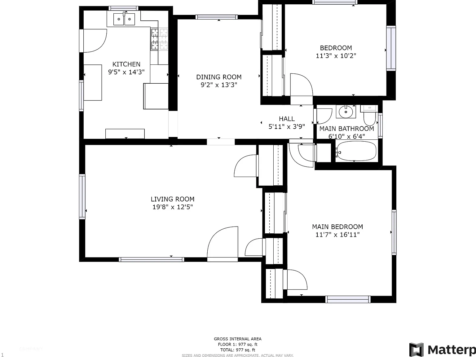 2 bed, 1.0 bath, 1060 sqft, $1,720 — Photo 2
