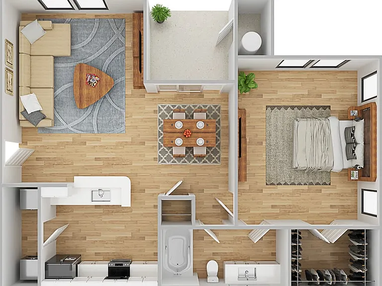 1 Bedroom | 1 Bath | 669 SF 1 Bedroom | 1 Bath | 669 SF