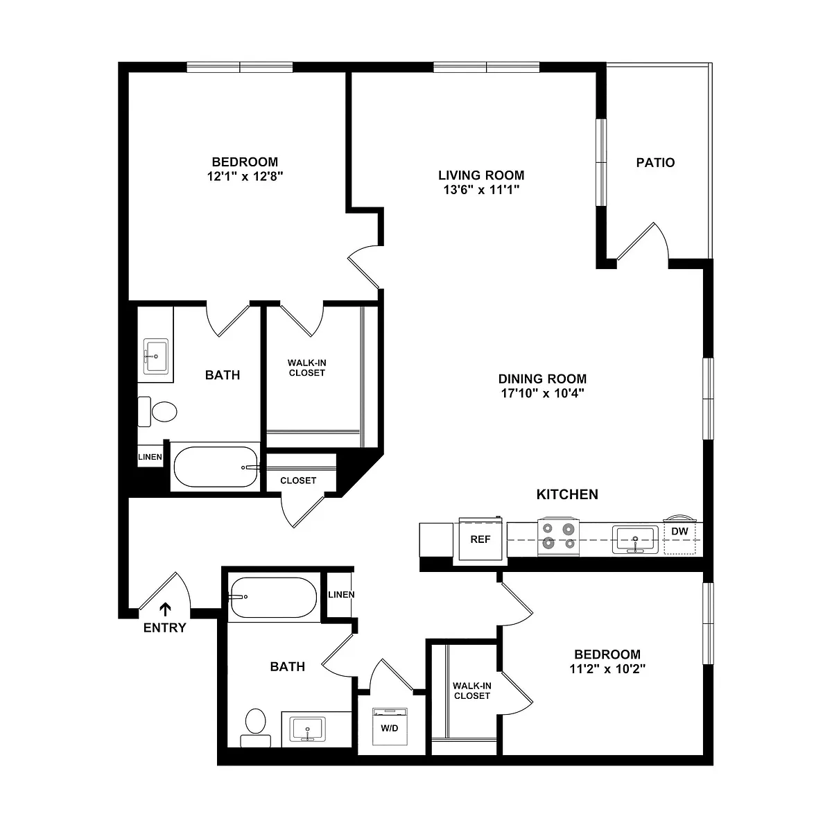 Floor plan 2C