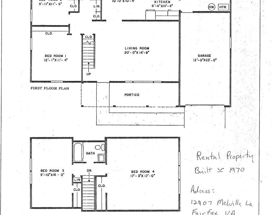 Original floor plan