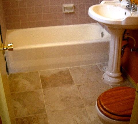 New tub and tile