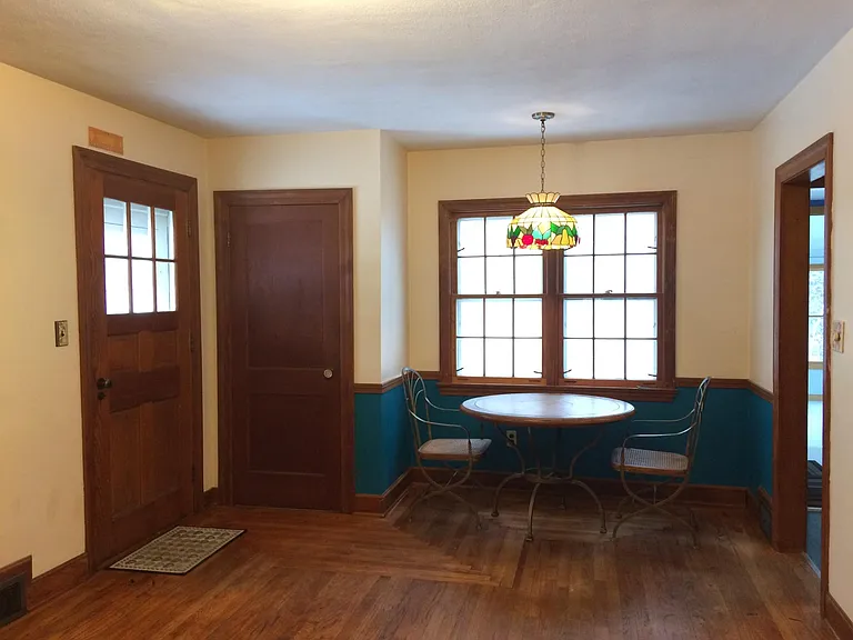 living room with tiny dining area (11' x 22')