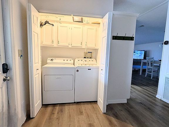 Indoor laundry - new washer 