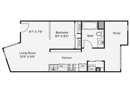 Floor plan Studio - SA-2ii