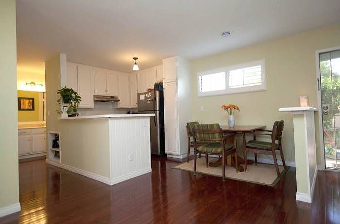 kitchen and dining area