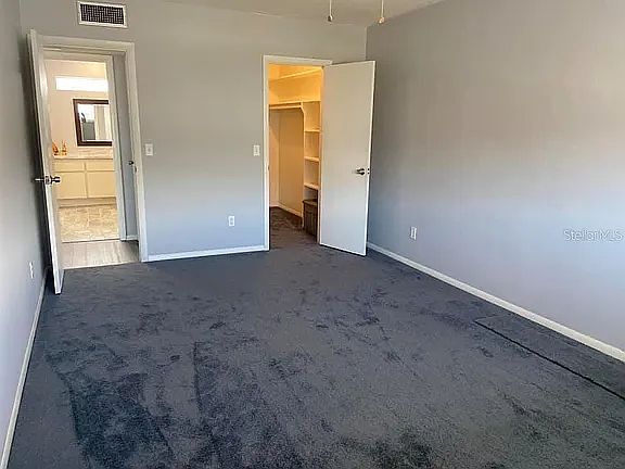 Large Bdrm has Walk In Closet