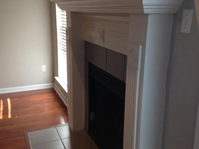 Gas log fireplace