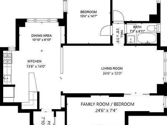 2nd image of 127 W 96th St APT 2F
