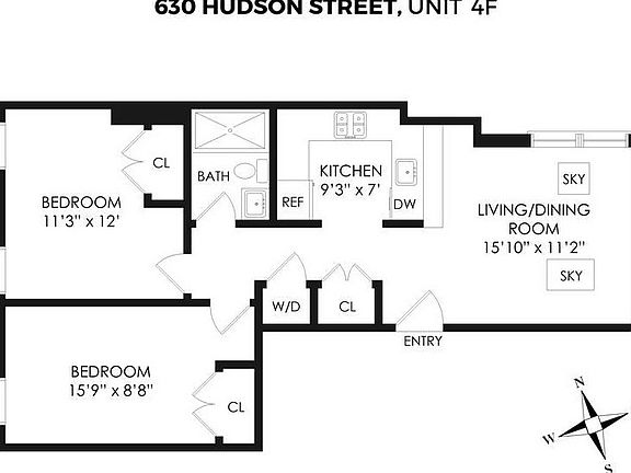 2nd image of 630 Hudson St APT 4F