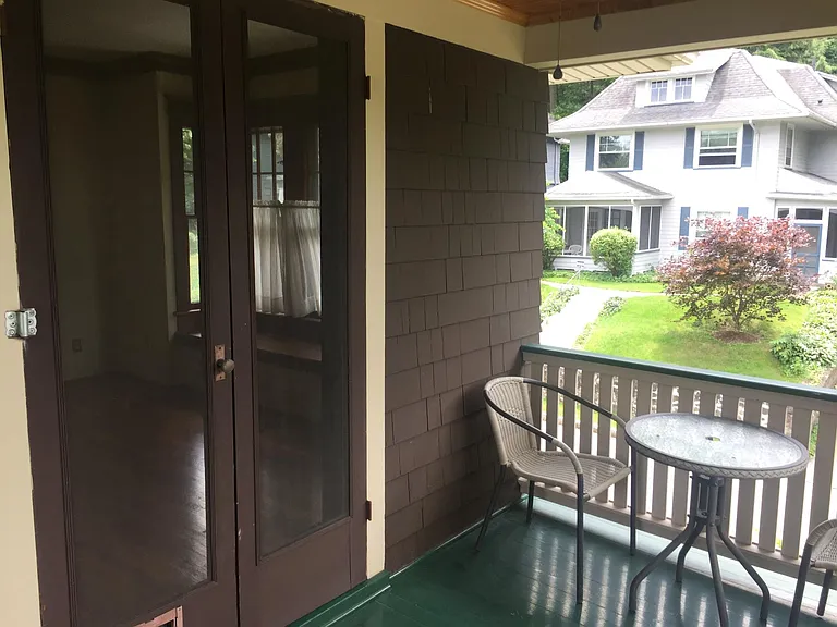 Back porch view into Dining room