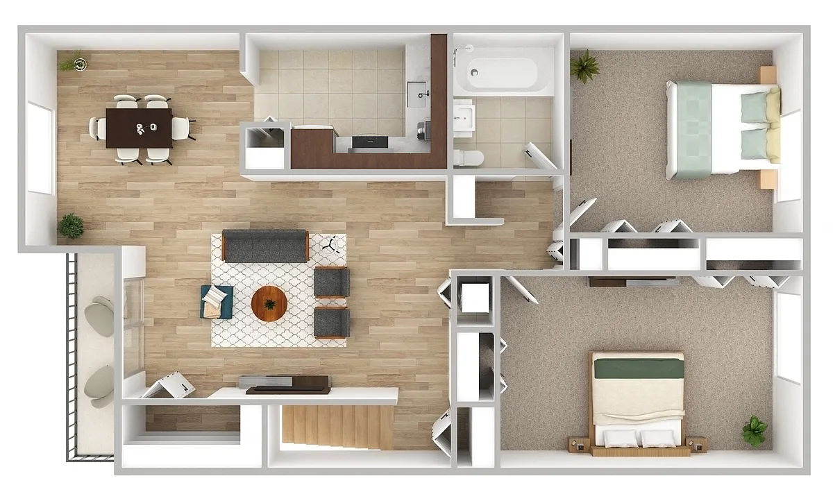 Floor plan 2 Bedroom