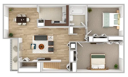 Floor plan 2 Bedroom
