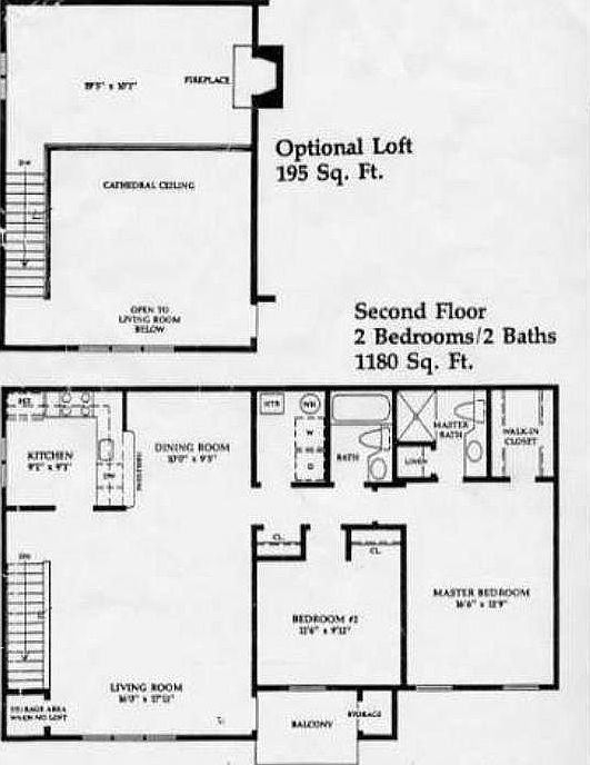 Two story floor plan