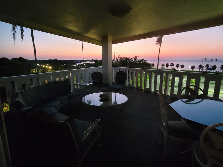 Balcony with sunrise!