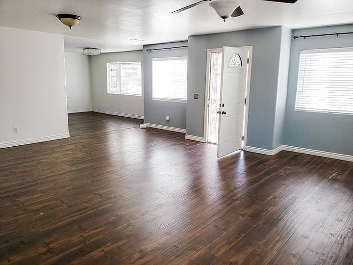 Living room and front door