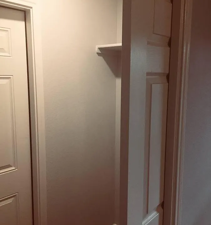 Washer / dryer in between living room and garage