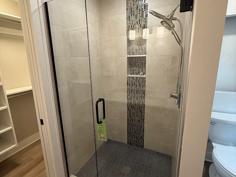Master shower