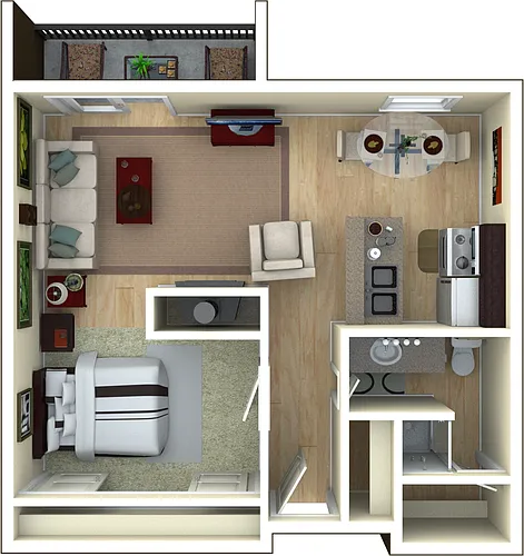Floor plan Studio Exec