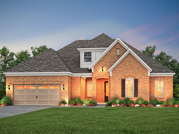 Southampton Exterior 6 features brick and covered front porch