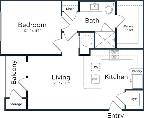A1 | 1x1 | 627 sq ft A1 | 1x1 | 627 sq ft