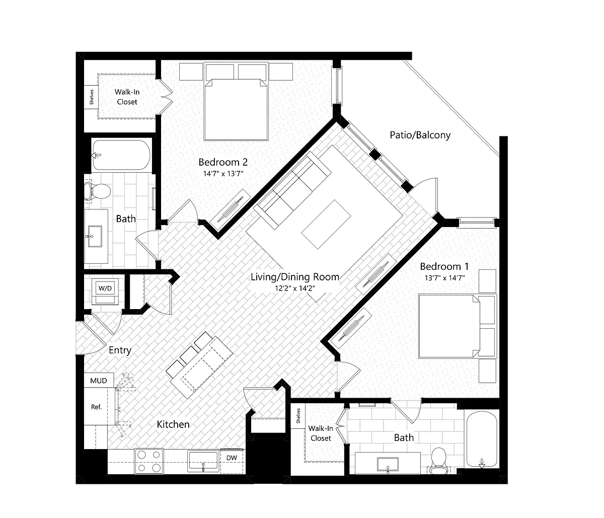 Floor plan B3